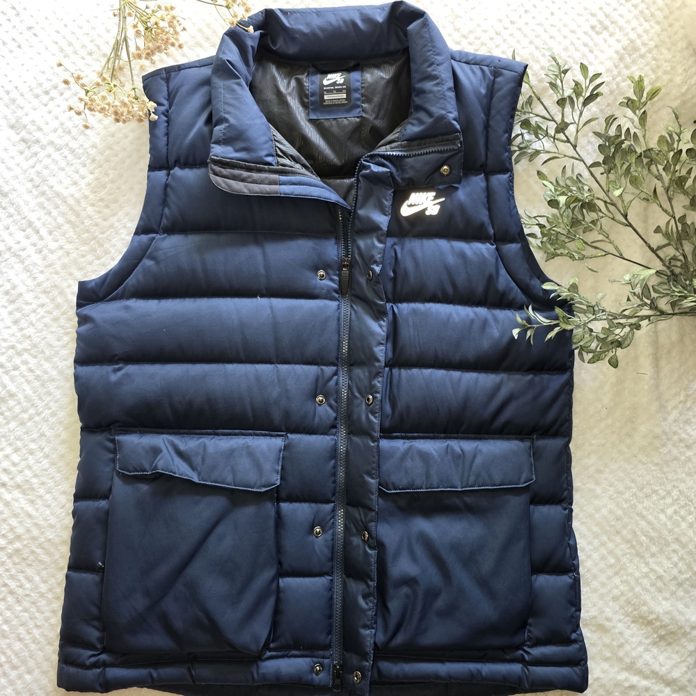 Nike Blue Puffer Vest